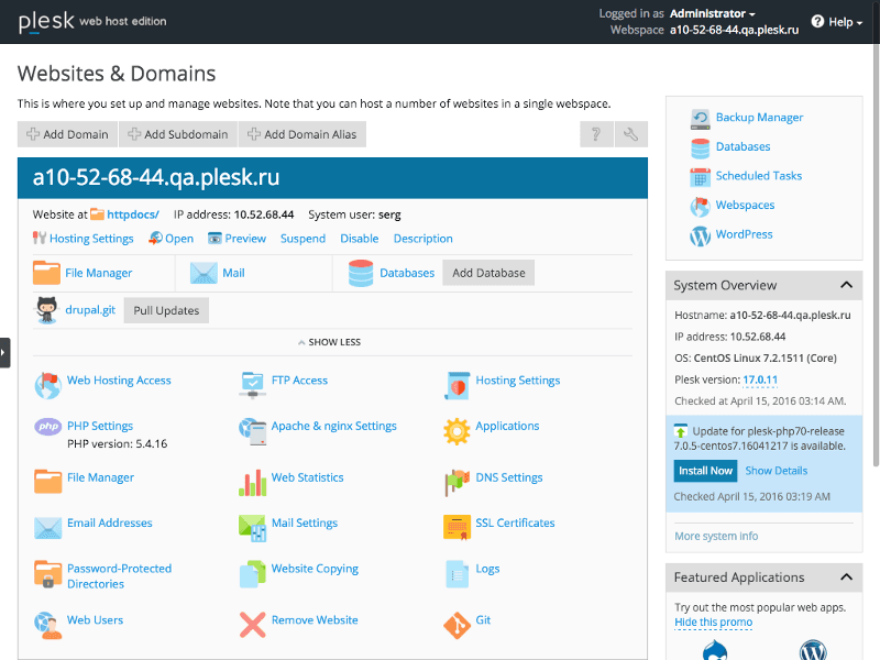 Automatically deploy websites to Plesk using GitHub Actions or GitLab CI