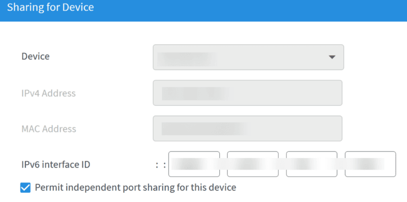 IPv6 Port Sharing using FRITZ!Box